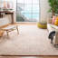Tapis rose / crème en laine touffeté à la main Fulvia Southwestern-1730864446