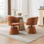 Tabouret de bar pivotant à 360 ° à hauteur réglable, chaise de salle à manger ronde rembourrée en chenille moderne, fauteuil de meuble-lavabo ergonomique pour chambre à coucher, îlot de cuisine et pub, paquet simple-768085641