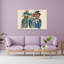 Whimsical Abstract Figures Abstract Colorful Contemporary Portrait Wall Art-129006597