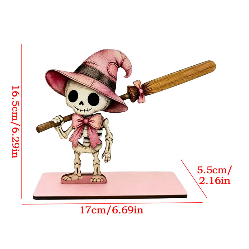 Décoration d'Halloween : distributeur de papier essuie-tout décoratif en bois représentant un personnage effrayant mignon, accessoire de cuisine à poser sur le comptoir.
