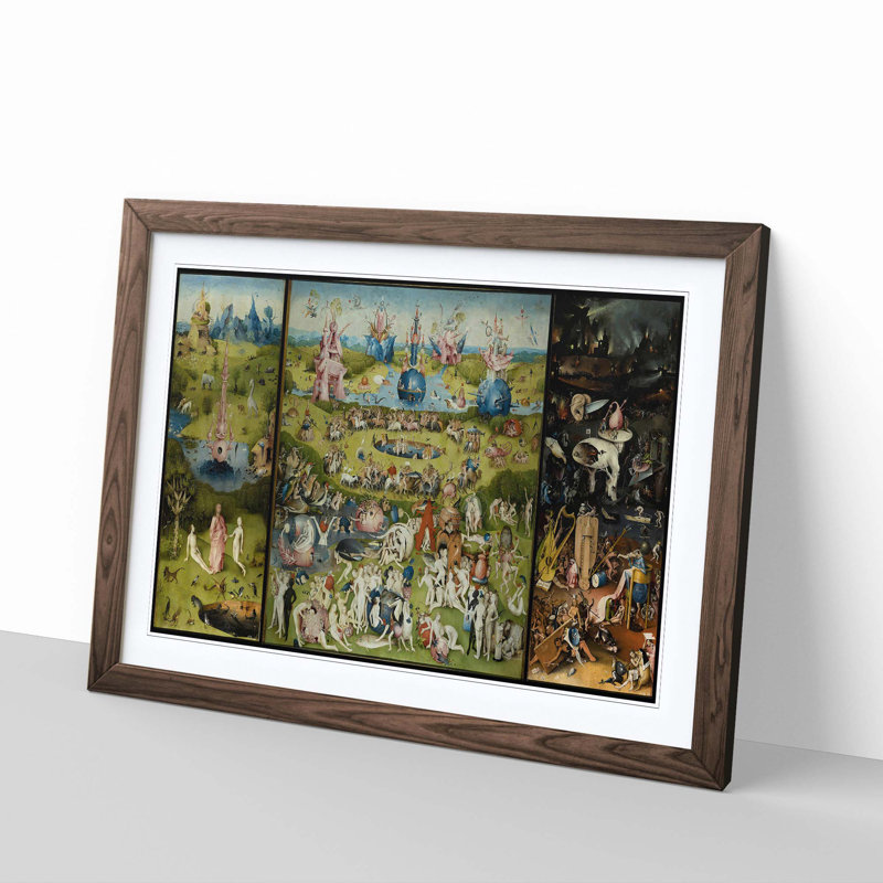 Hieronymus Bosch - Single Picture Frame Painting, Walnut
