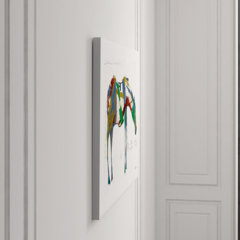 Painted Horse Alone Print by Milton Coppo, 40" H x 60" W, Plexi
