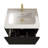 Modern Bathroom Vanity 24" - Striped Brushed Black Oak, Sink Space Enhancer Ceramic Luster-1005414486-1005414484