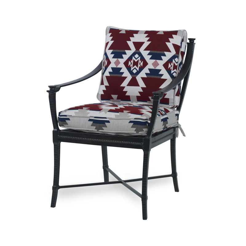 Andalusia Outdoor Dining Armchair, Snow 71630L10