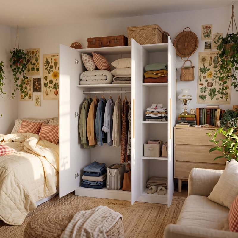 Aanay Armoire, White