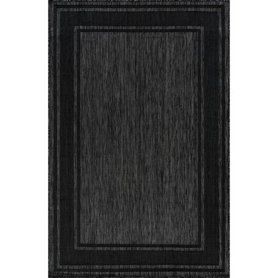 Waikiki Black Indoor/Outdoor Rug
