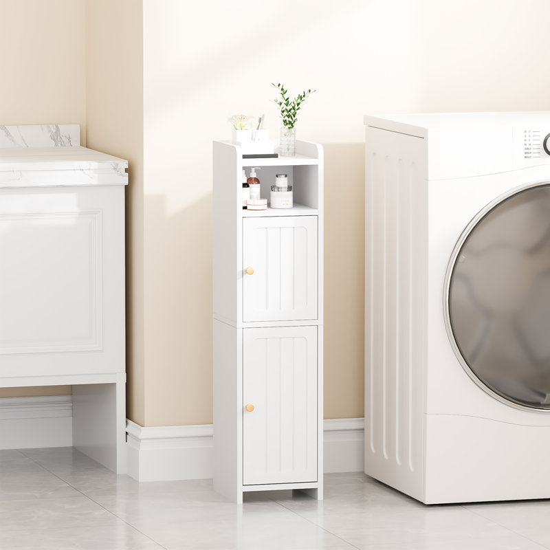 Bathroom Storage Cabinet With 2 Doors And Adjustable Shelf