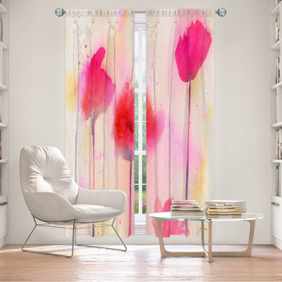 Paire de rideaux obscurcissant en polyester Edalene