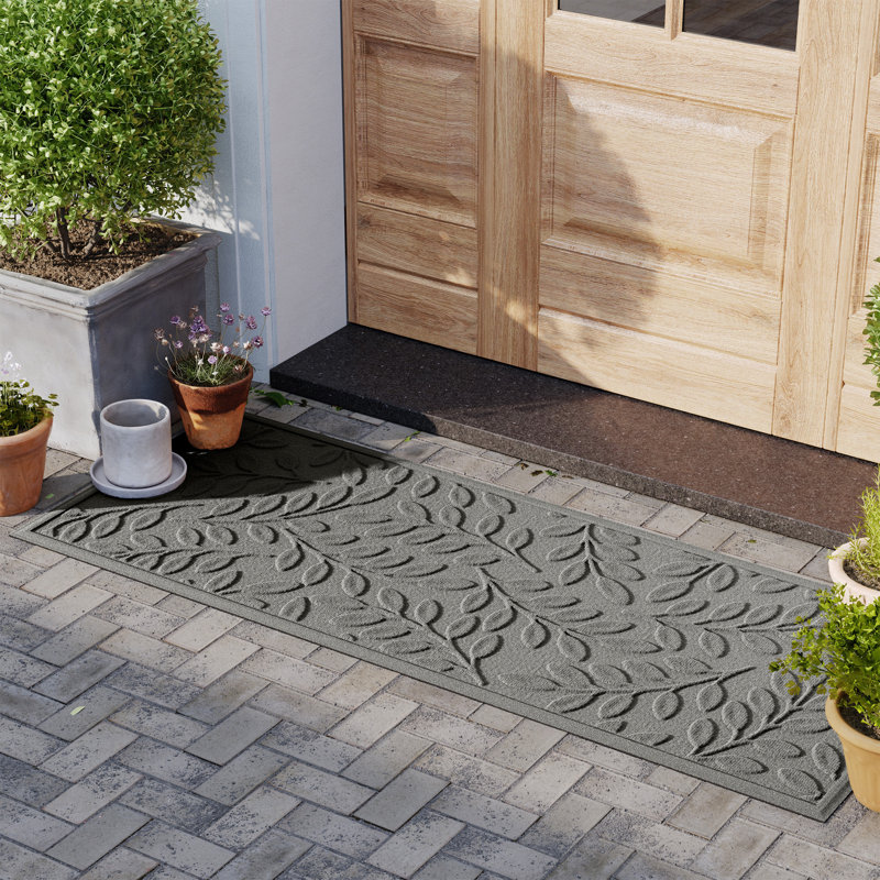 Paillasson WaterHog® Brittney, 1 pi 10 po x 5 pi, Gris moyen