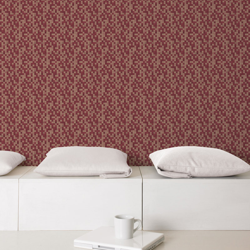 10m x 53cm Matte Wallpaper Roll, Red