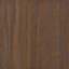Walnut 3-Shelf Cabinet Bookcase