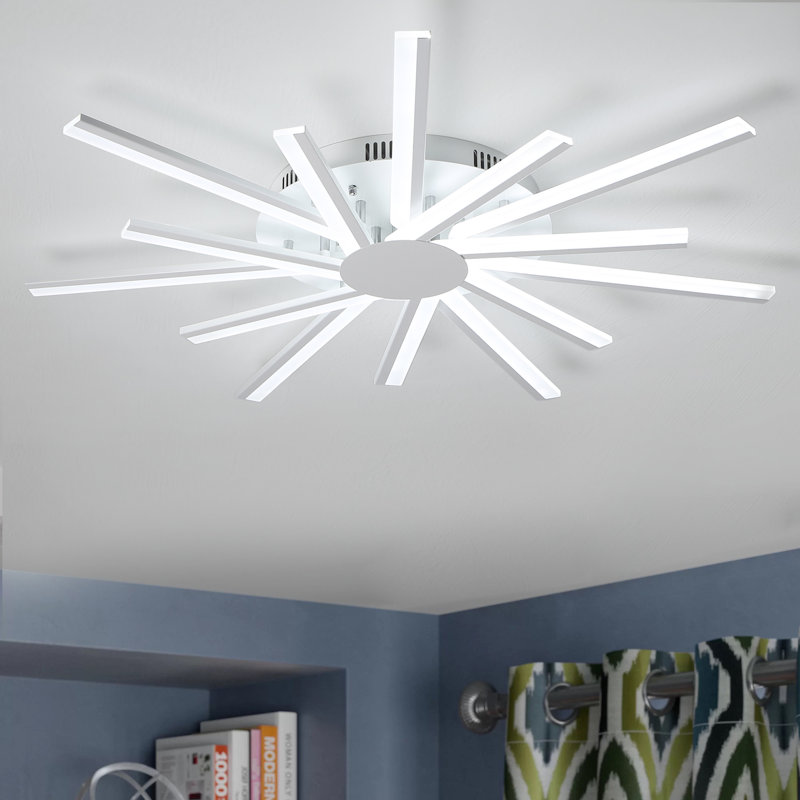 Plafonnier encastré linéaire moderne 14 lumières Sputnik
