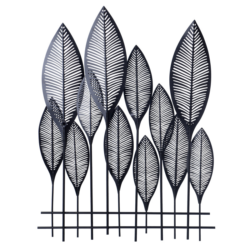 Nola Traditional Plants & Flowers Wall Decor on Iron