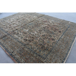 Classic Rug, 148x115.4 Inch Brown Geometric Oversize Rug