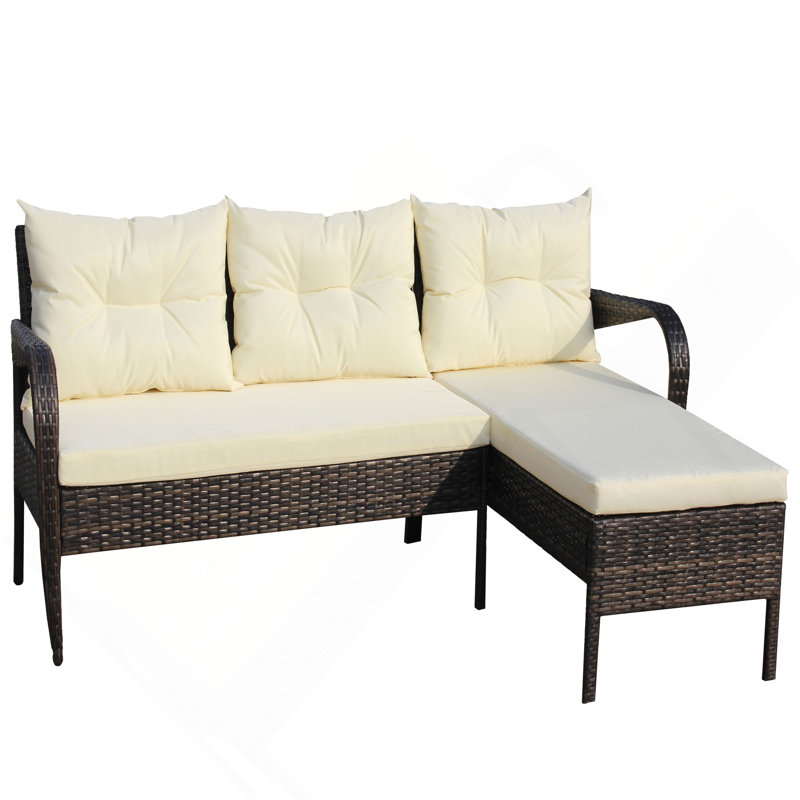 Canapé modulaire d'extérieur avec conversation et coussins de siège