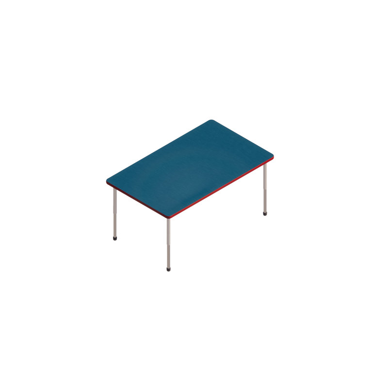 Collaborative Learning Table With Deluxe Legs- Rectangle, 29" H x 60" W x 36" D, Particle Board
