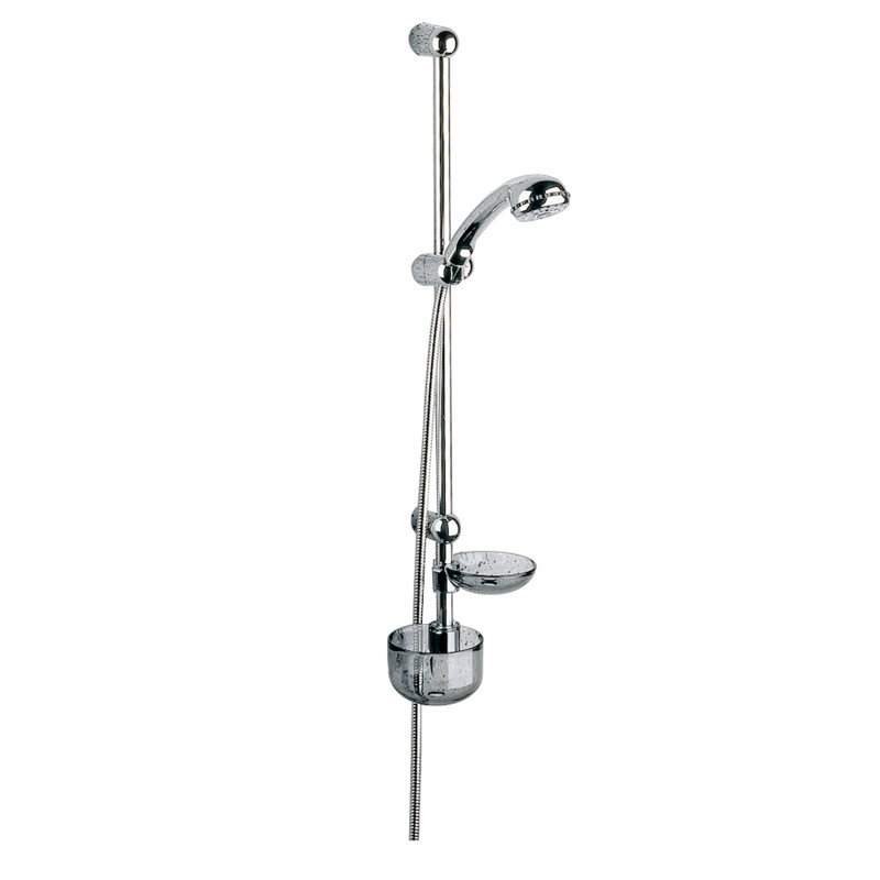 Universal Slide Wall/Shower  Bar, Chrome, 36"