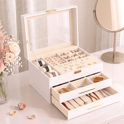 Faux Leather Jewellery Box