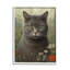 Chat gris dans un champ de fleurs par LSR Design Studio-93847695-93854390