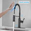 Robinet de cuisine tactile avec douchette extractible-110958454