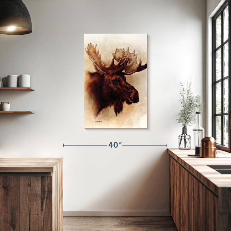 Brampt A Moose Portrait, 36" H x 24" W