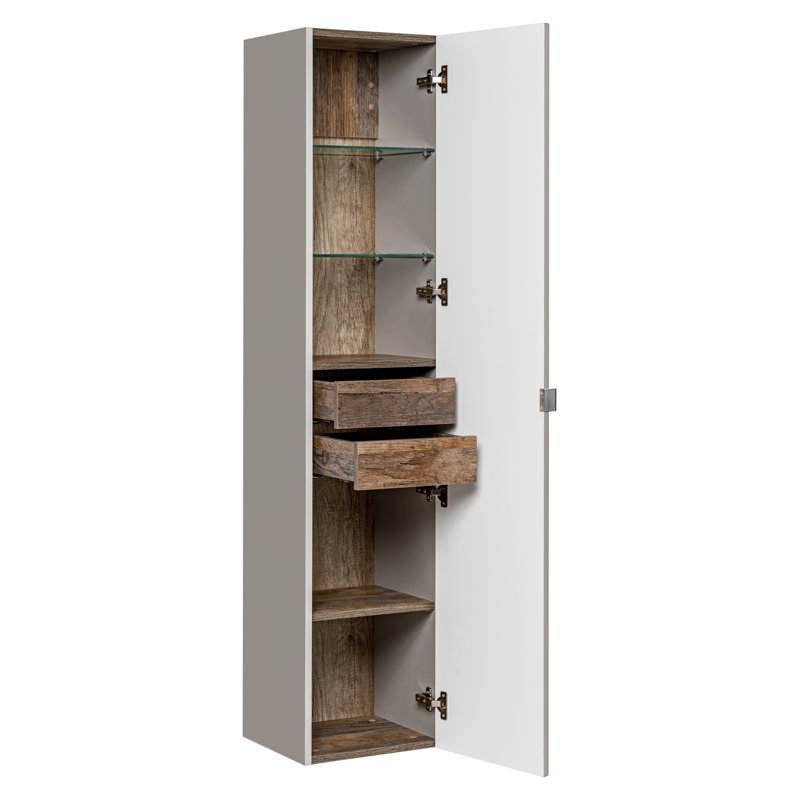 Jacquinto Wall Linen Cabinet, Oak