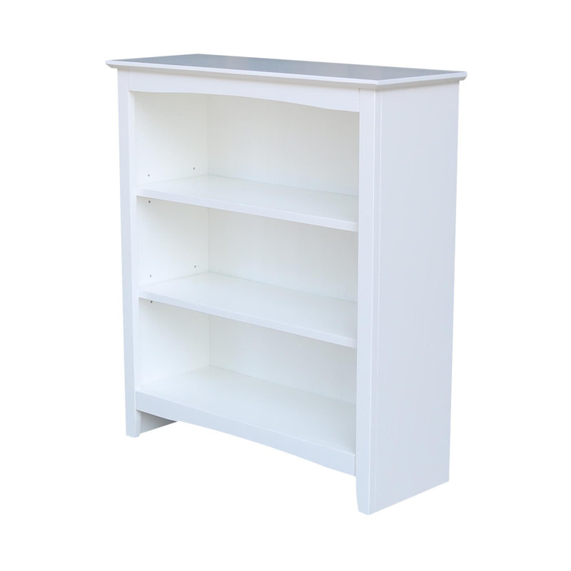 Bibliothèque standard Aspatria, (Trois tablettes) H 36 po x l 32 po x P 12 po, Blanc