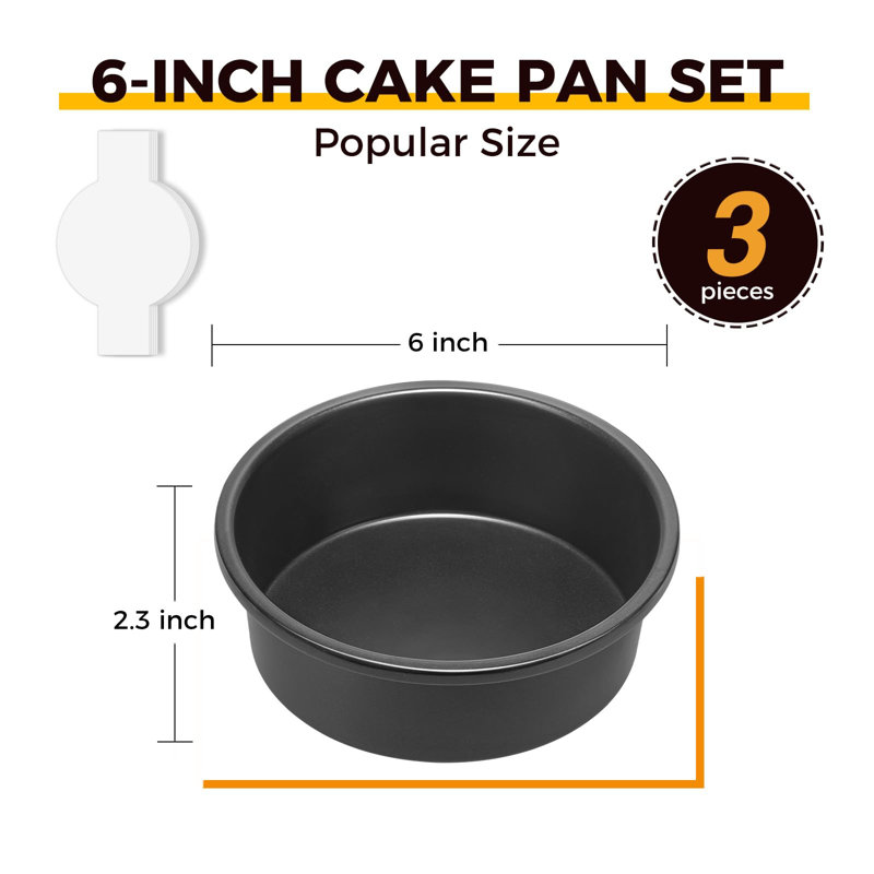 Moule à gâteau rond, 8 po, moules à biscuits peu profonds, moules à gâteaux superposés avec poignées plus larges, moule à pizza circulaire antiadhésif, devoir de service, lavable au lave-vaisselle