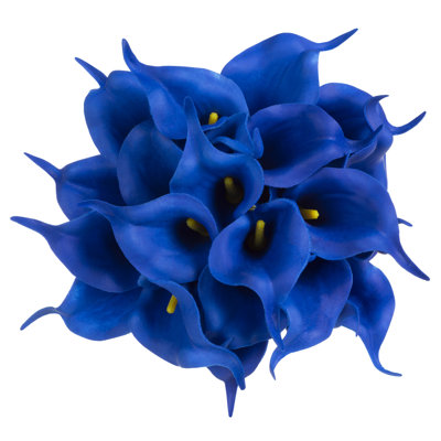 Lys de Calla artificiel 24 pièces avec tiges - Fleurs artificielles pour décoration intérieure