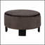 Ensemble de 2 tables basses gigognes avec plateau en faux marbre et repose-pieds, table d'appoint de salon moderne pour un design élégant et fonctionnel