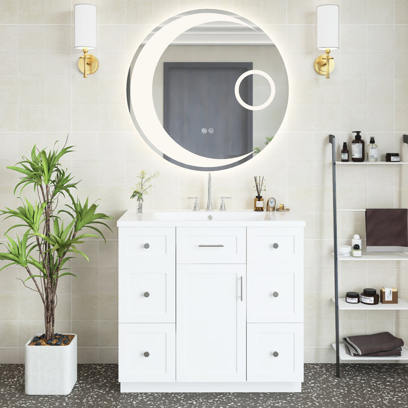 Mylea 36'' Single Bathroom Vanity with Resin Top