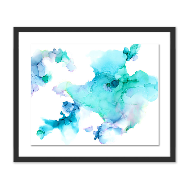 Ethereal Print by Julie Pelaez, Black, 40" H x 48" W x 2.5" D