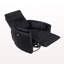 Mobilier de salon en velours côtelé noir 1 pièce-378000654