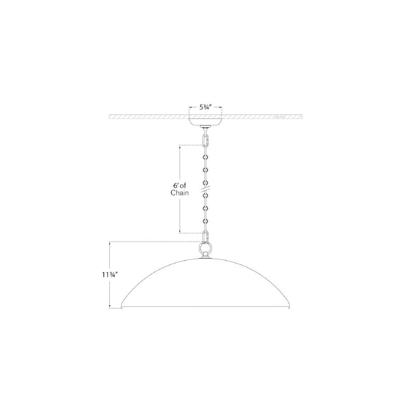 Elliot 1 - Light Pendant, Matte White, Grande 30"