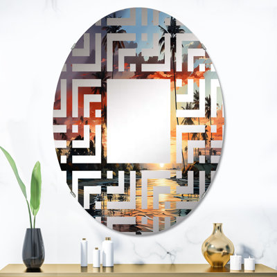 Miroir d'appoint Palms Palm Trees Serenity Sunset