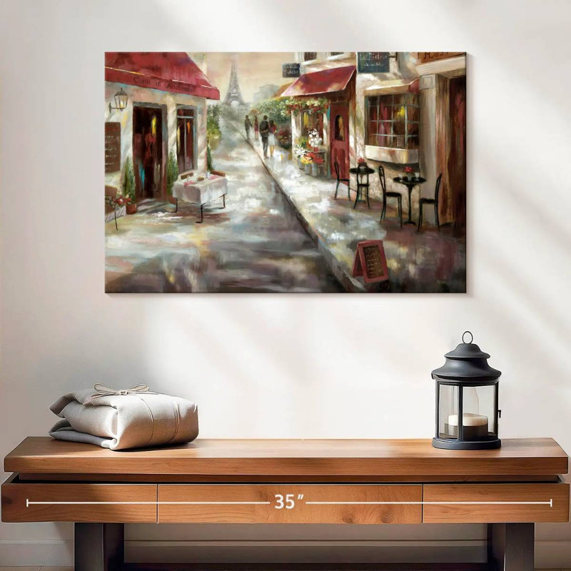 Nicci Parisian Cafe, H 16 po x l 24 po