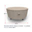 Housse pour table d'extérieur ronde Tanner-624623295
