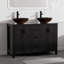 Kaye Freestanding Standard Free Standing Single Double Vanity Bathroom Vanity With Glass Top-1136664147