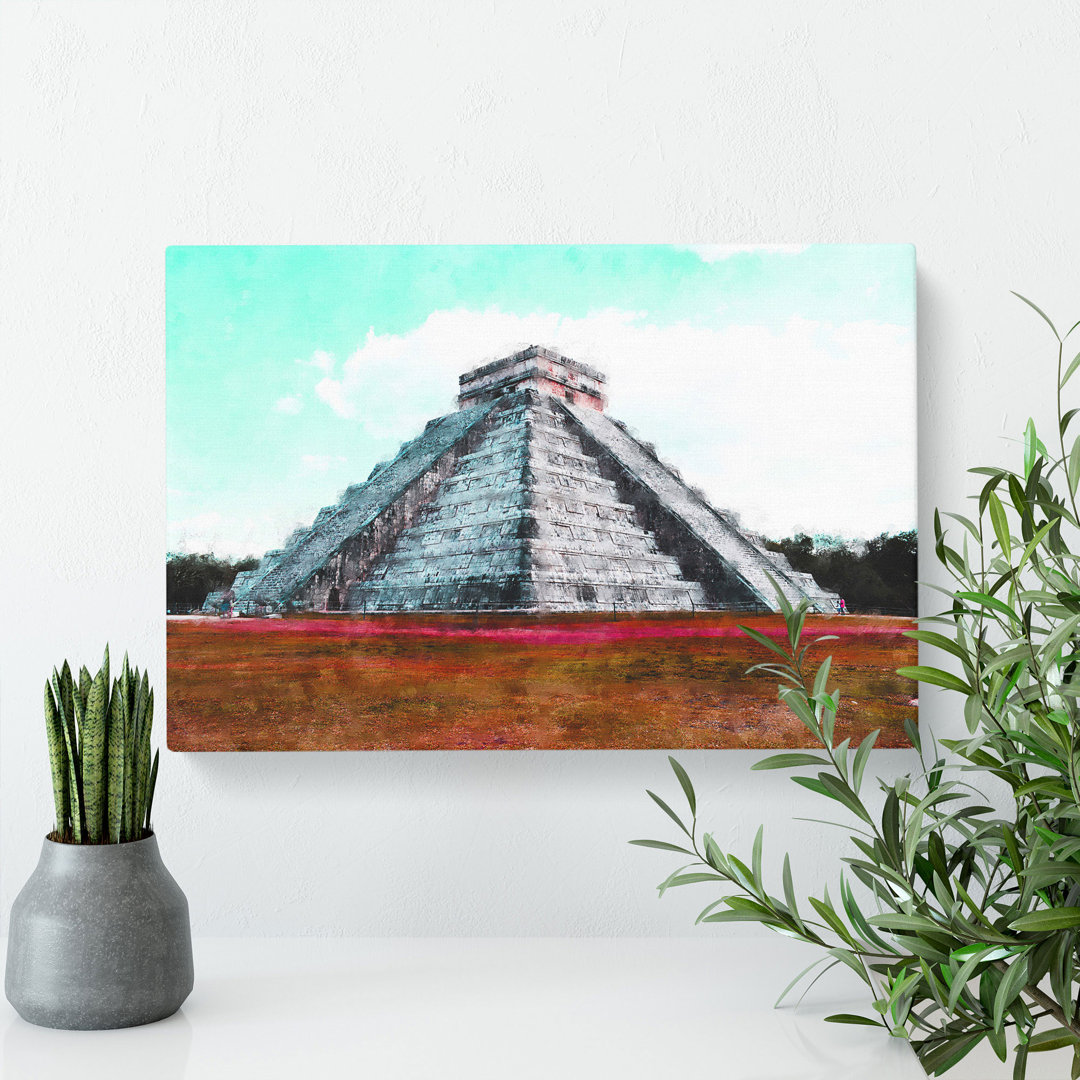 Chichen Itza In Mexico - Wrapped Canvas Print