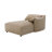 Veata Light Brown Suede Sectional Sofa