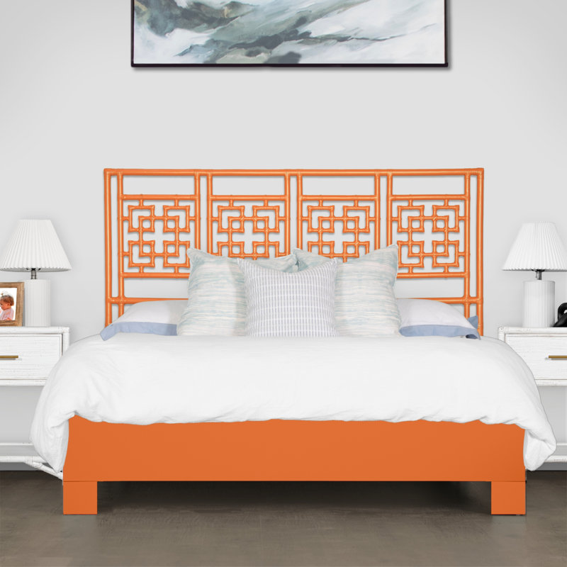 Tête de lit à découpes Palm Springs, Orange citron, Très grand