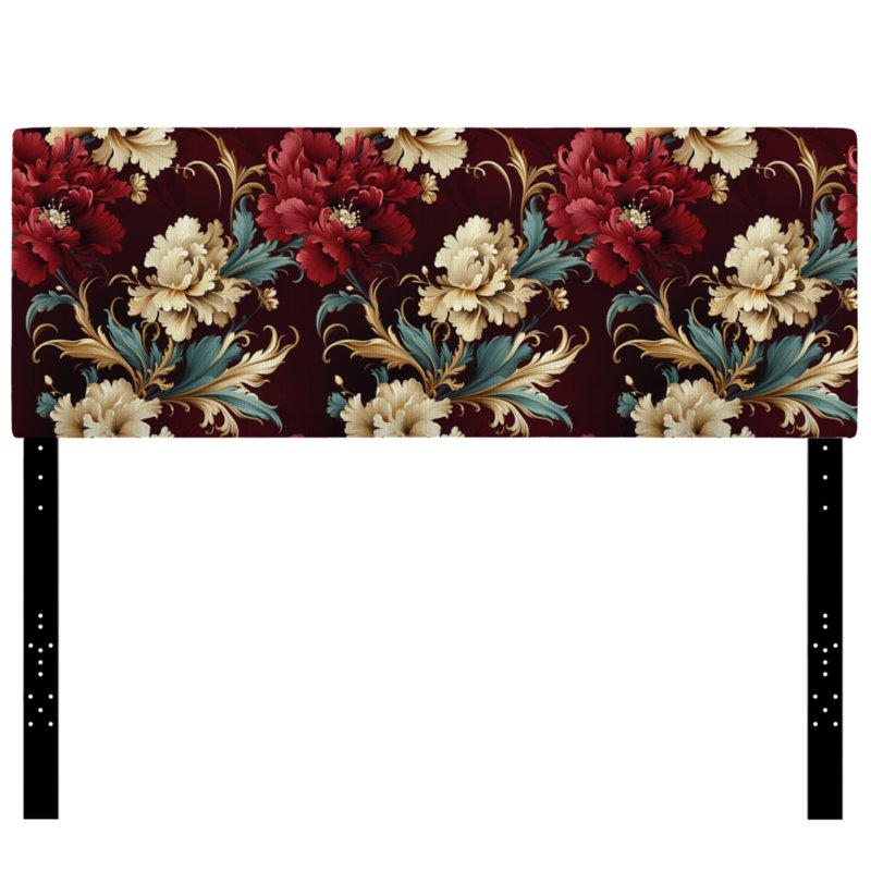 Tête de lit Trinady - Damask Upholstery, Très grand, Renaissance du motif néo-victorien