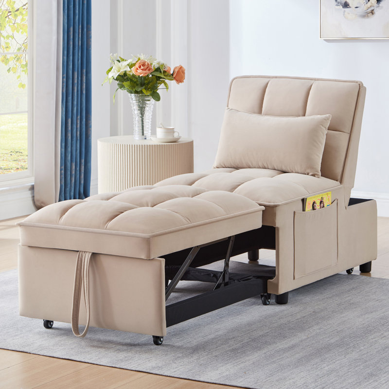 Jamayel Velvet Accent Chair, Taupe Velvet