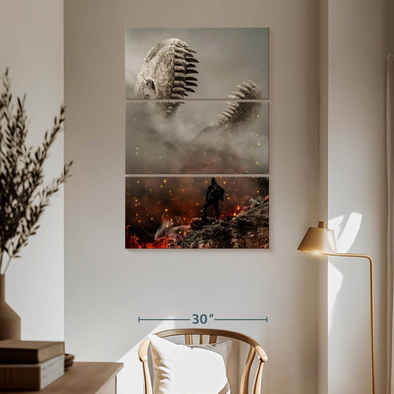 Brampt Dino Ashes, 65" H x 42" W