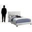Grand lit transitionnel de couleur gris clair Teagon, l 64,1 po x L 84,96 po x L 45,42 po-557030413