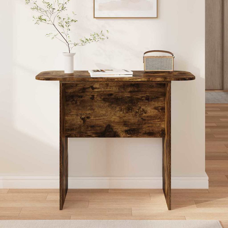 93cm Console Table, Smoked Oak