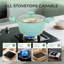  Ensemble de 10 casseroles et poêles de 10 pièces, batterie de cuisine antiadhésive, batterie de cuisine à induction verte antiadhésive, poêles à frire, casseroles et casseroles