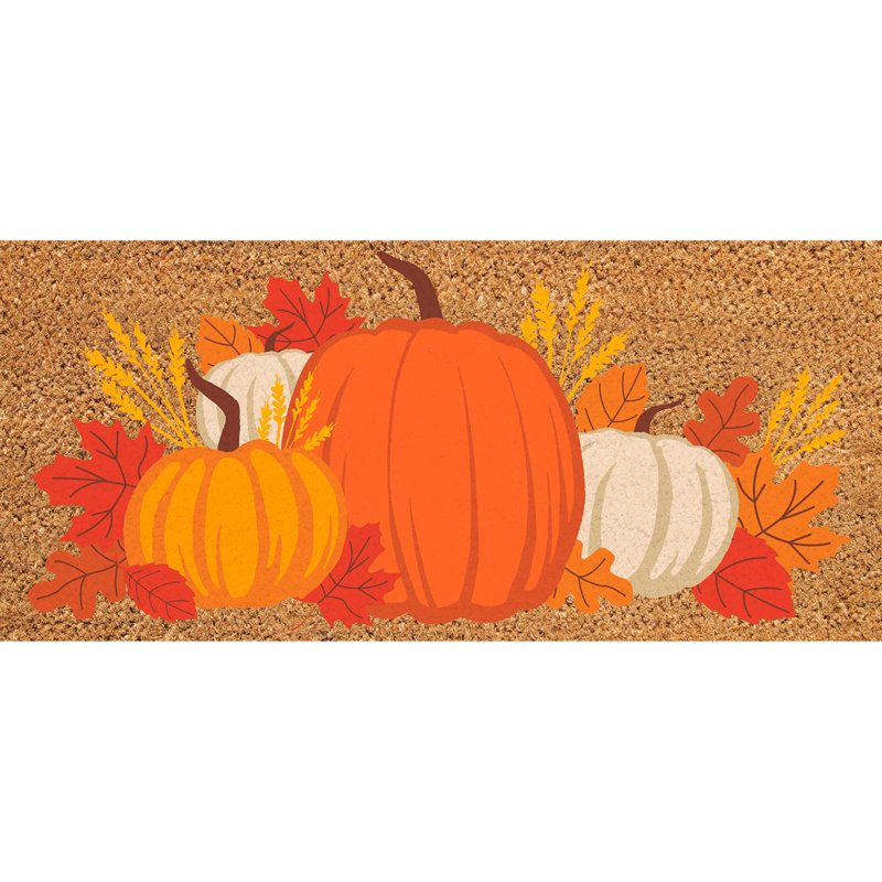 Tapis de couleur citrouille
