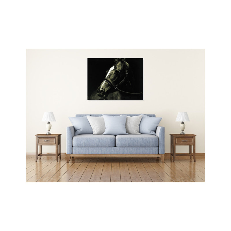 «Horse in the Dark VI», reproduction de peinture à l'huile sur toile tendue