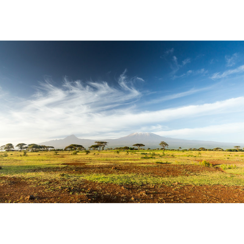 Mt Kilimanjaro by 1001slide - Wrapped Canvas Print, 30cm H x 46cm W x 3.8cm D